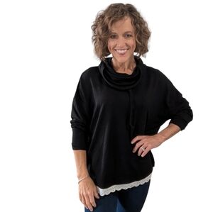 Zelos Top Womens Small Preppy Comfy Casual Oversized Sporty Gorpcore Witchy